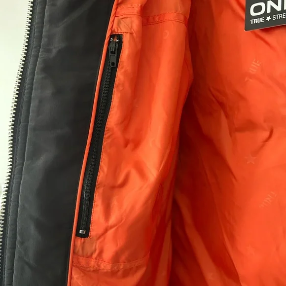 New ONLY Women's Down Filled Black Winter Jacket - Picture 9 of 12